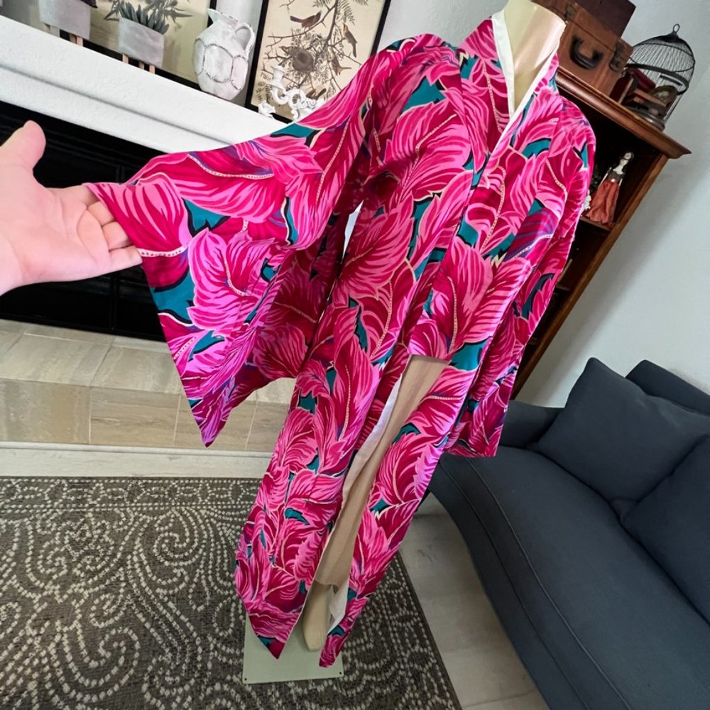 Floral Pink Kimono Jacket
